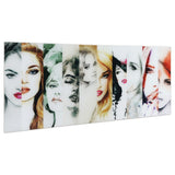 "Female"Frameless Free Floating Tempered Art Glass Wall Art by EAD Art Coop