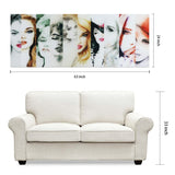 "Female"Frameless Free Floating Tempered Art Glass Wall Art by EAD Art Coop