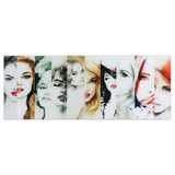 "Female"Frameless Free Floating Tempered Art Glass Wall Art by EAD Art Coop