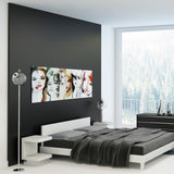 "Female"Frameless Free Floating Tempered Art Glass Wall Art by EAD Art Coop