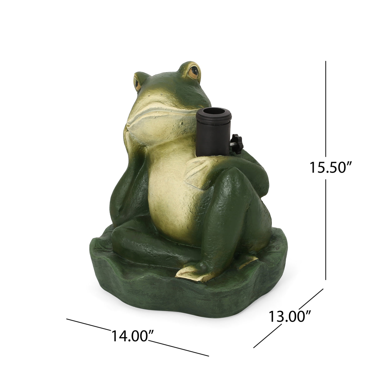 Fenimore Frog Umbrella Base by Christopher Knight Home - 14.00" W x 13.00" L x 15.50" H