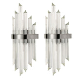 Ferentino Modern Glass Rod Wall Sconces Set of 2