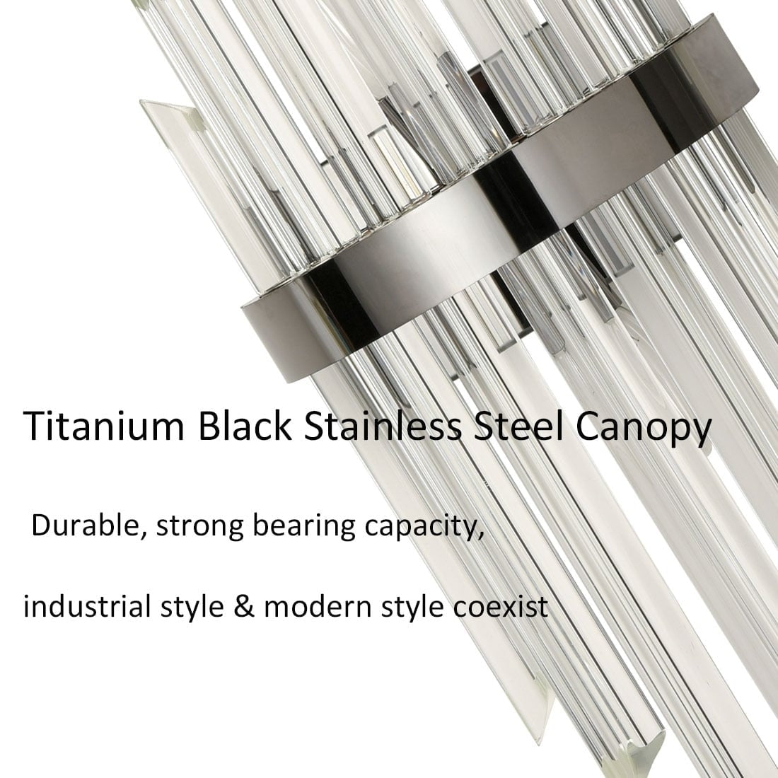 Ferentino Modern Glass Rod Wall Sconces Set of 2