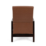 Fernhill Faux Leather Upholstered Pushback Recliner by Christopher Knight Home