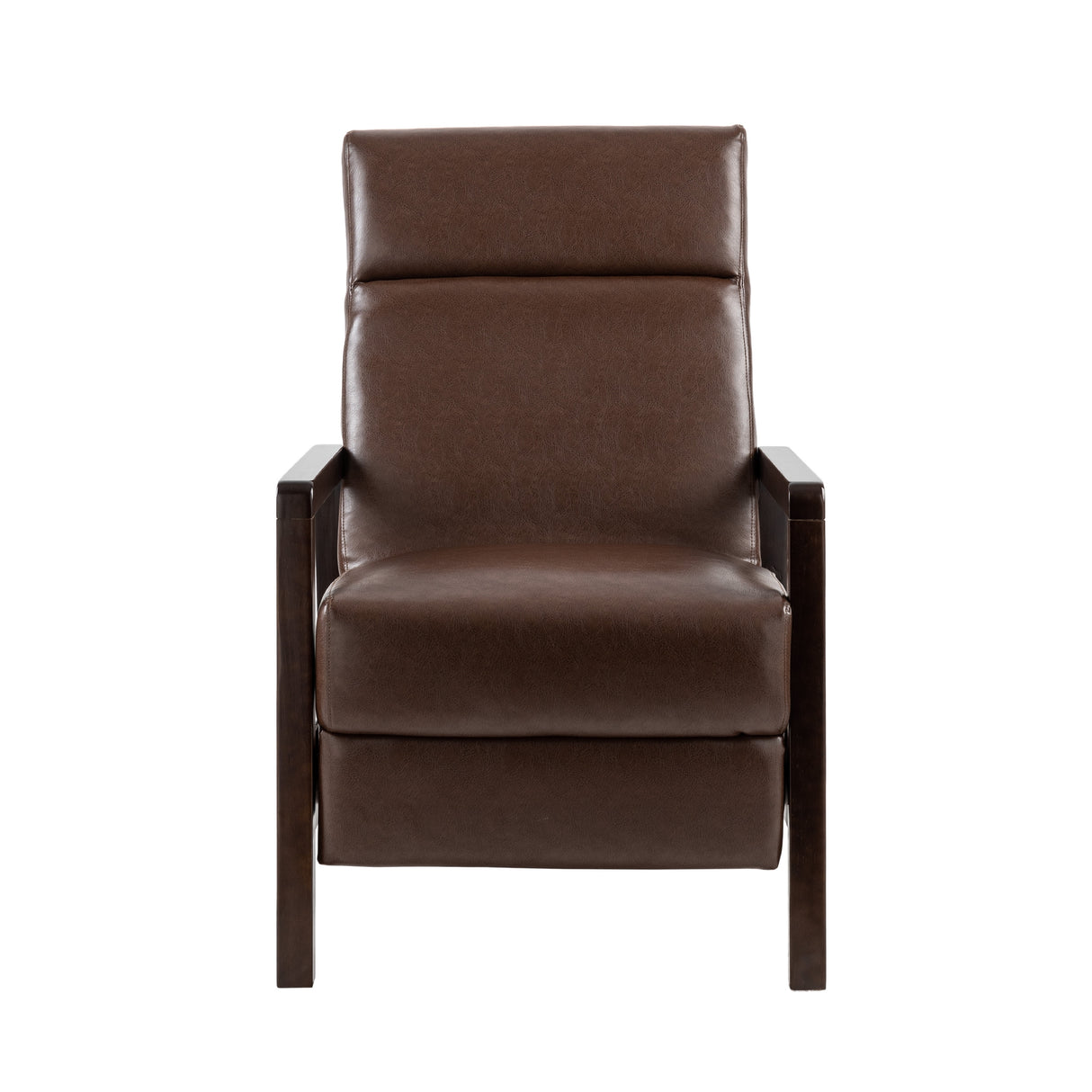 Fernhill Faux Leather Upholstered Pushback Recliner by Christopher Knight Home