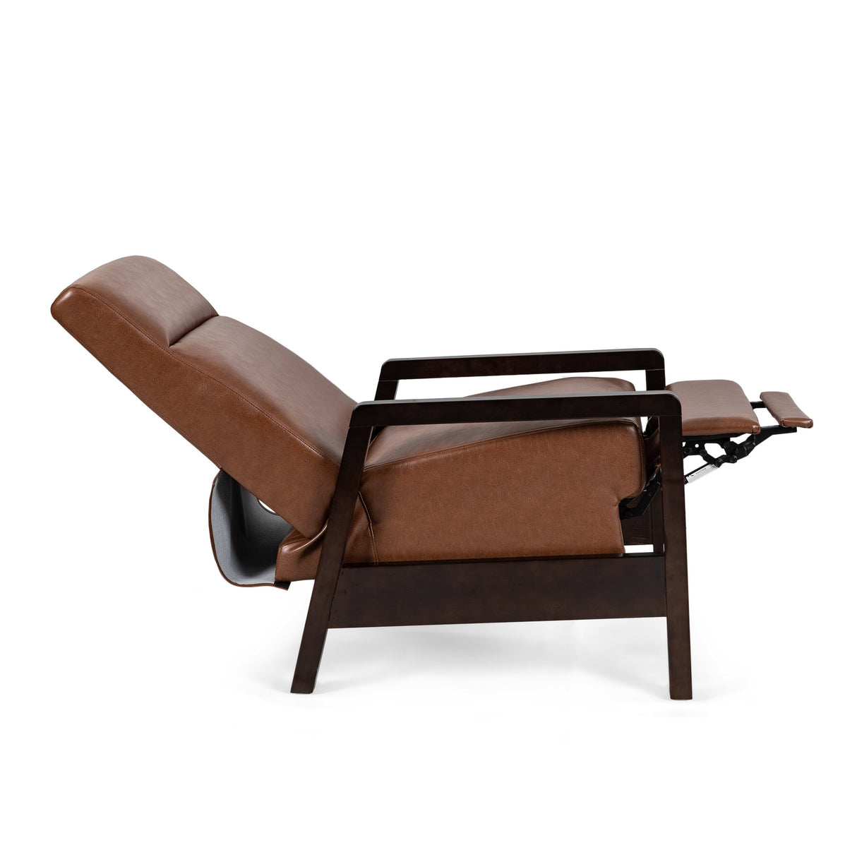 Fernhill Faux Leather Upholstered Pushback Recliner by Christopher Knight Home