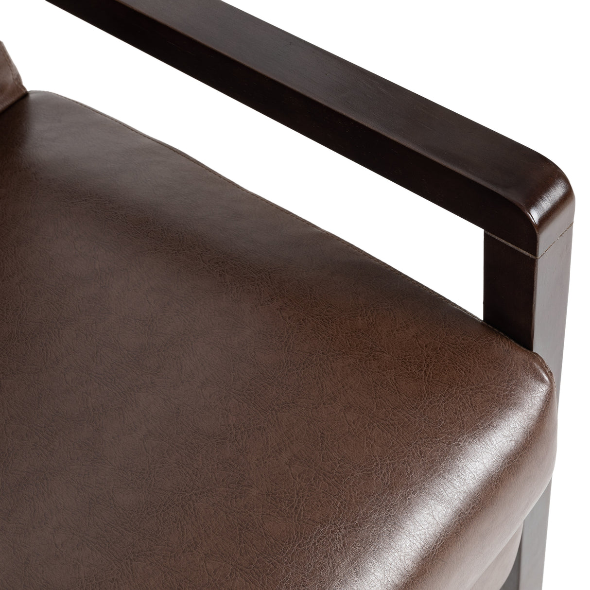 Fernhill Faux Leather Upholstered Pushback Recliner by Christopher Knight Home