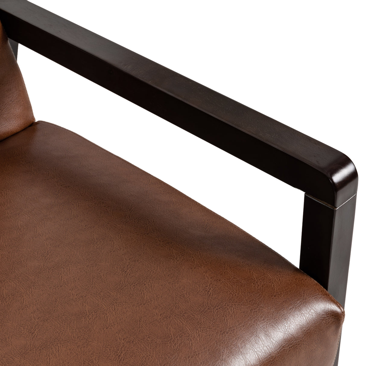 Fernhill Faux Leather Upholstered Pushback Recliner by Christopher Knight Home