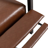 Fernhill Faux Leather Upholstered Pushback Recliner by Christopher Knight Home