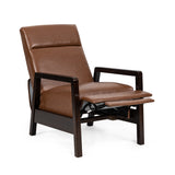 Fernhill Faux Leather Upholstered Pushback Recliner by Christopher Knight Home