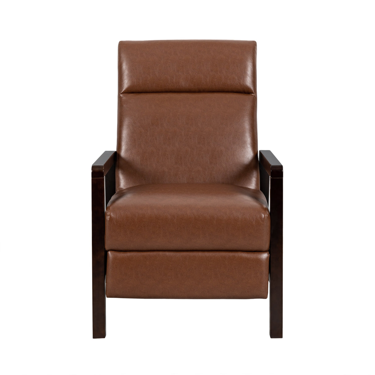 Fernhill Faux Leather Upholstered Pushback Recliner by Christopher Knight Home