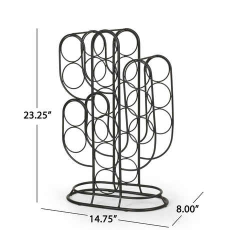 Ferrat 13 Bottle Tabletop Cactus Wine Rack by Christopher Knight Home
