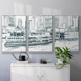 Ferryboats IV - Multi Piece Framed Canvas