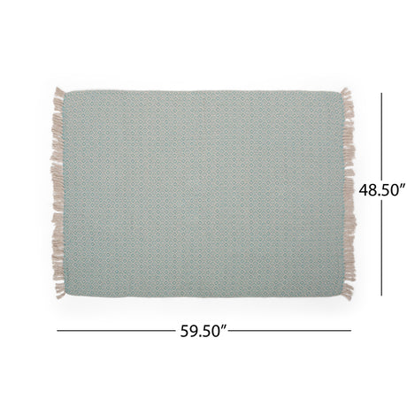 Feys Boho Handcrafted Cotton Throw Blanket by Christopher Knight Home