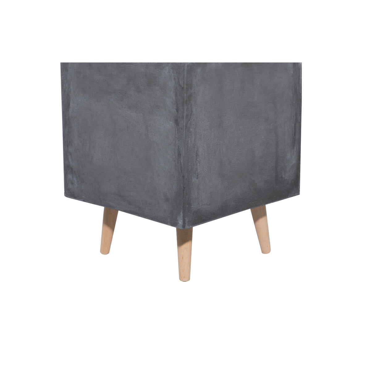 White Light Grey or Grey Fiber Clay Boho Modern Planter Pot (Set of 2) - S/2 15", 18"H