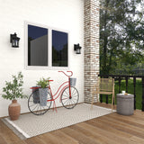 Fiber clay Industrial Outdoor Stool 17 x 15 x 15