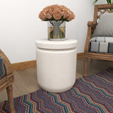 Fiber clay Industrial Outdoor Stool 17 x 15 x 15
