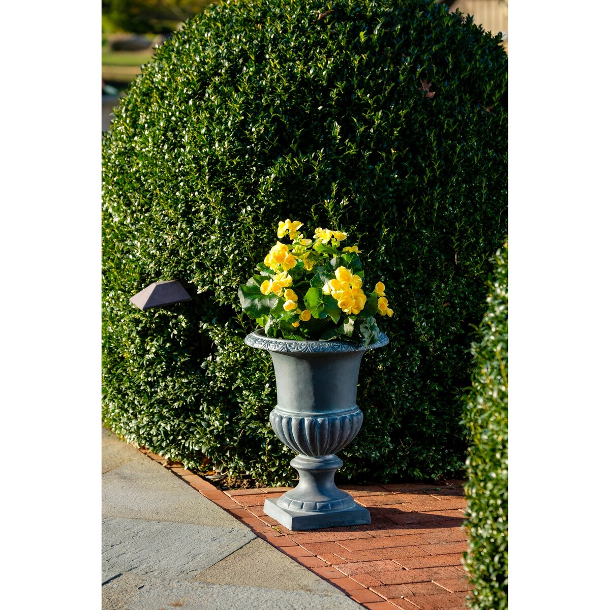 Fiberstone Hanover Urn with drain hole and plug