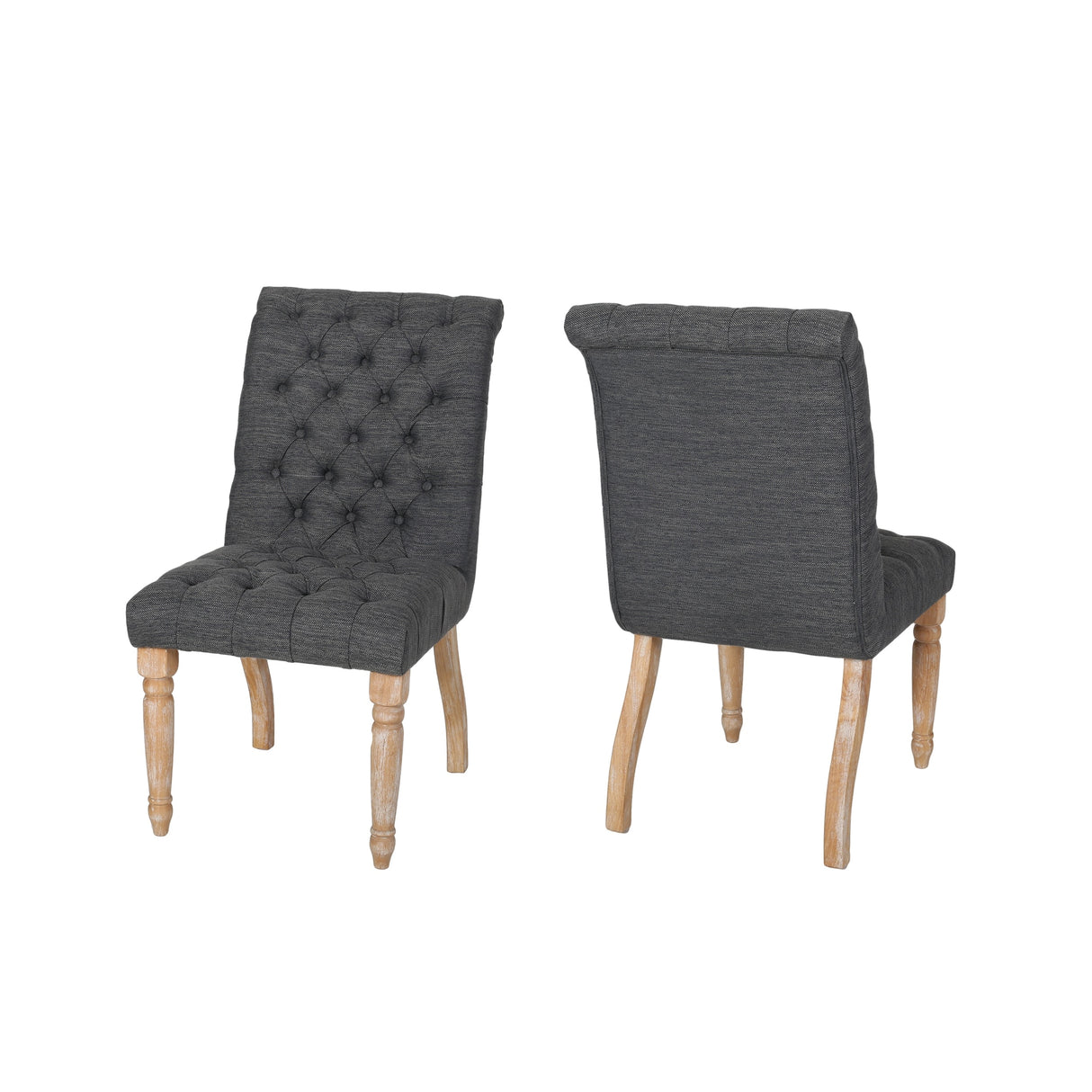Fieldmaple Tufted Dining Chair (Set of 2) by Christopher Knight Home