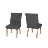 Fieldmaple Tufted Dining Chair (Set of 2) by Christopher Knight Home
