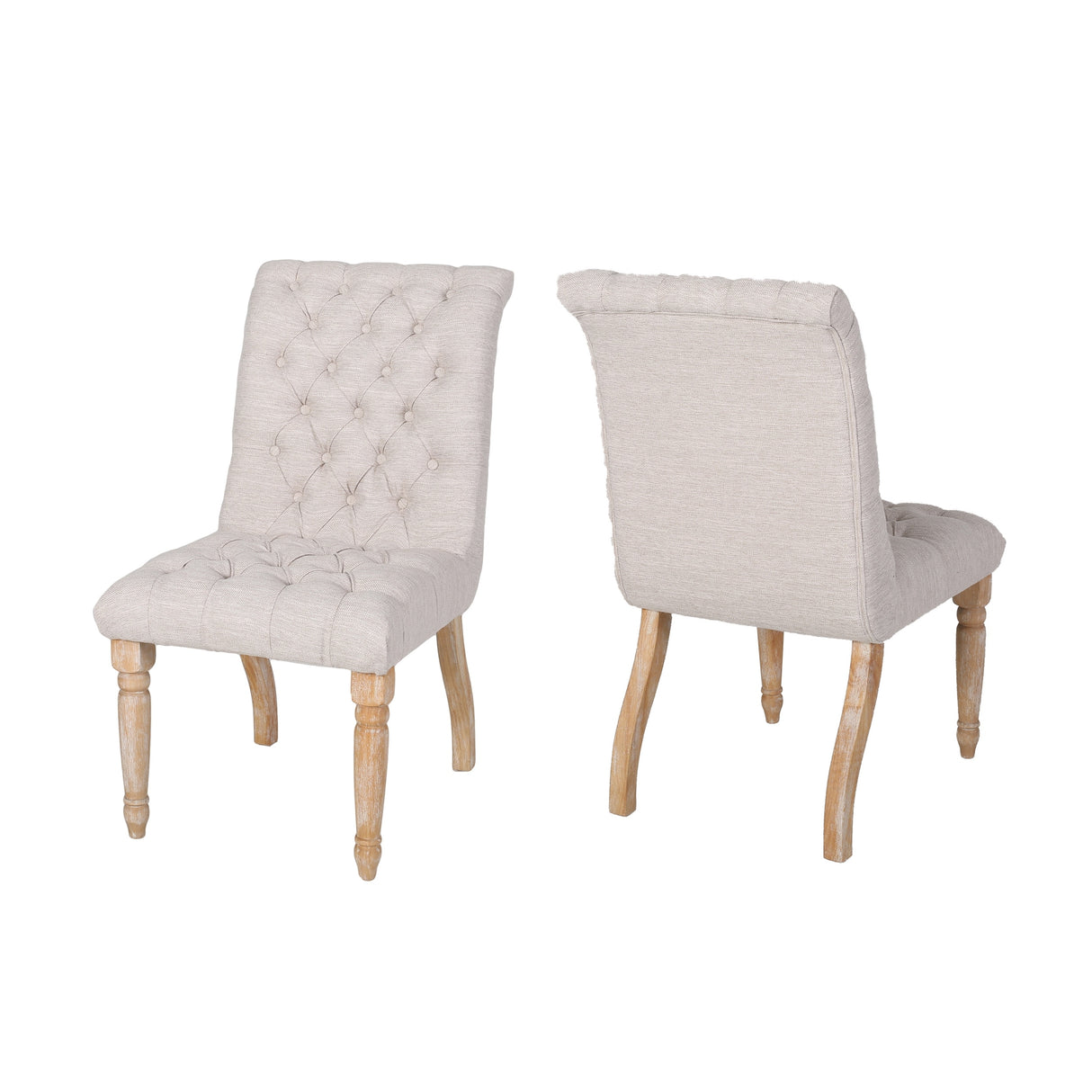 Fieldmaple Tufted Dining Chair (Set of 2) by Christopher Knight Home