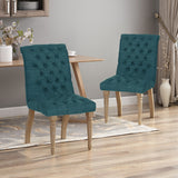 Fieldmaple Tufted Dining Chair (Set of 2) by Christopher Knight Home
