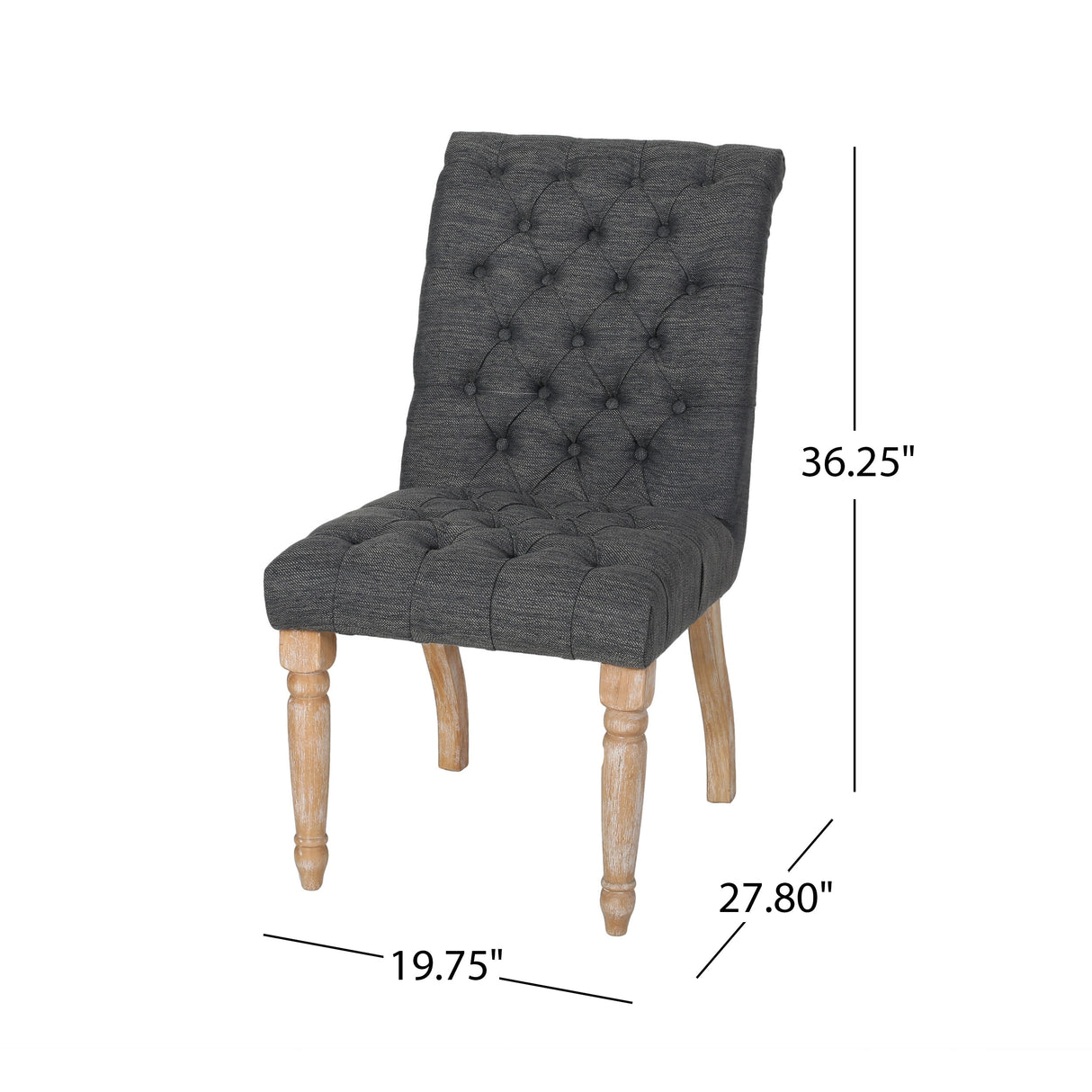 Fieldmaple Tufted Dining Chair (Set of 2) by Christopher Knight Home