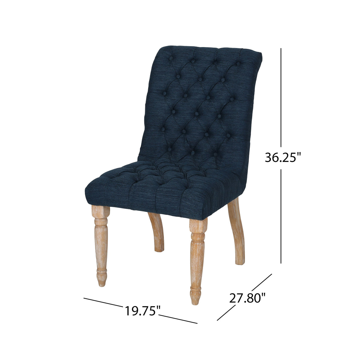 Fieldmaple Tufted Dining Chair (Set of 2) by Christopher Knight Home