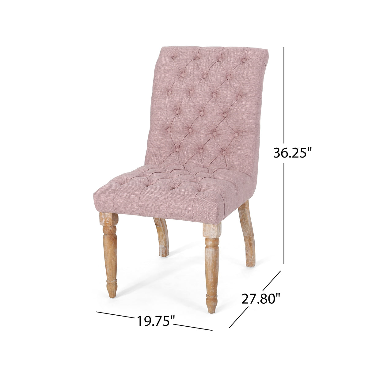 Fieldmaple Tufted Dining Chair (Set of 2) by Christopher Knight Home