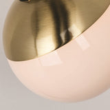 Fifth and Main Hipster 2-light Bronze Brass Wall Sconce with Opal Glass