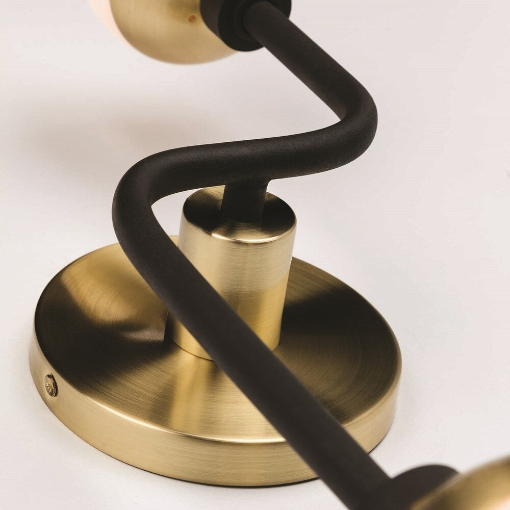 Fifth and Main Hipster 2-light Bronze Brass Wall Sconce with Opal Glass