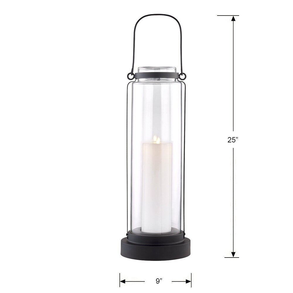 Fillmore 1-light Black Outdoor LED Floor Lantern