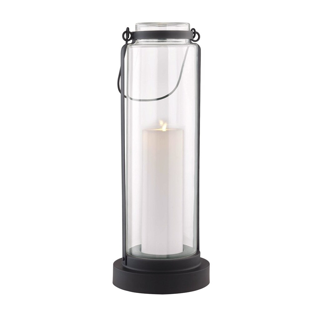 Fillmore 1-light Black Outdoor LED Floor Lantern