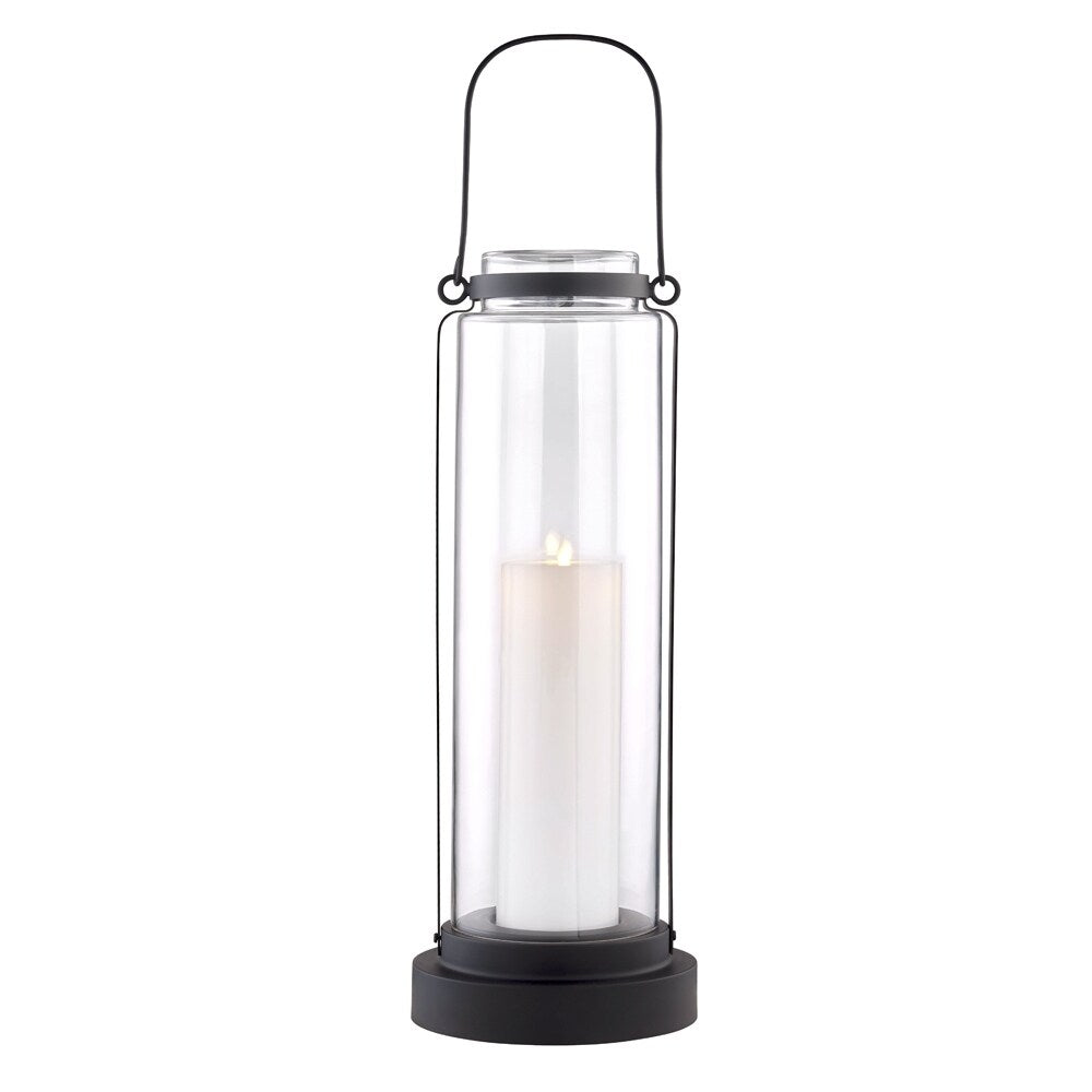 Fillmore 1-light Black Outdoor LED Floor Lantern