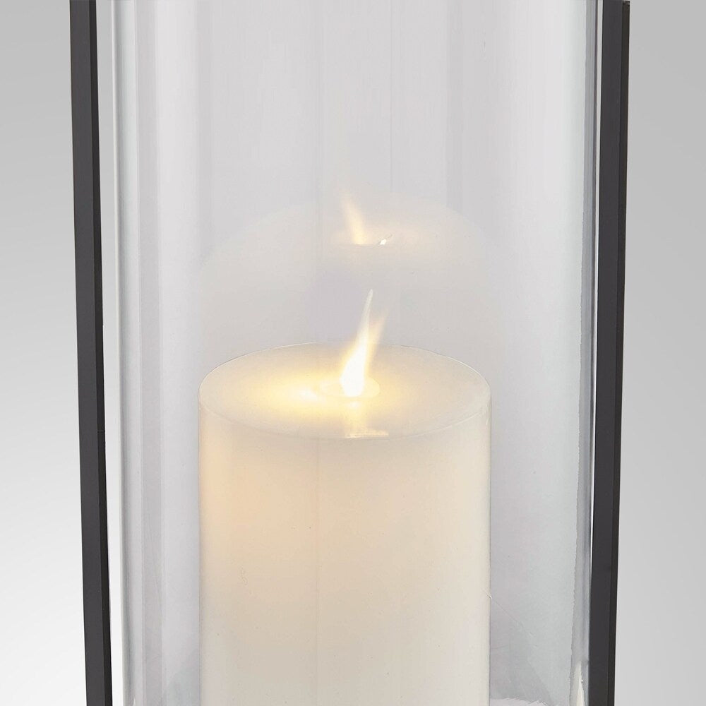 Fillmore 1-light Black Outdoor LED Floor Lantern