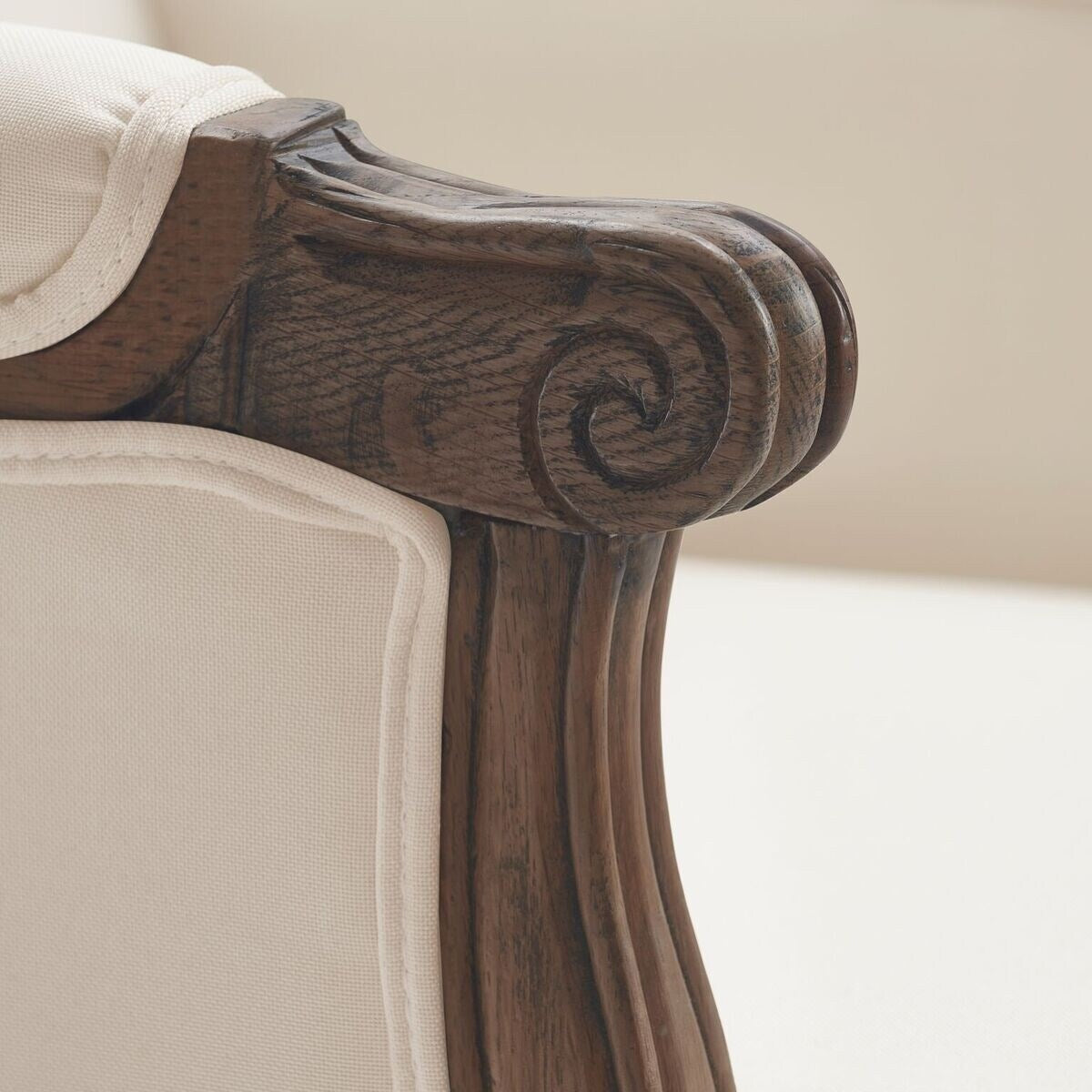 Finch Louis Accent Chair, Vintage Cream