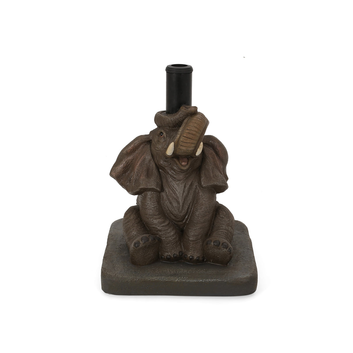 Finchley Elephant Umbrella Base by Christopher Knight Home - 13.50" W x 13.50" L x 18.00" H