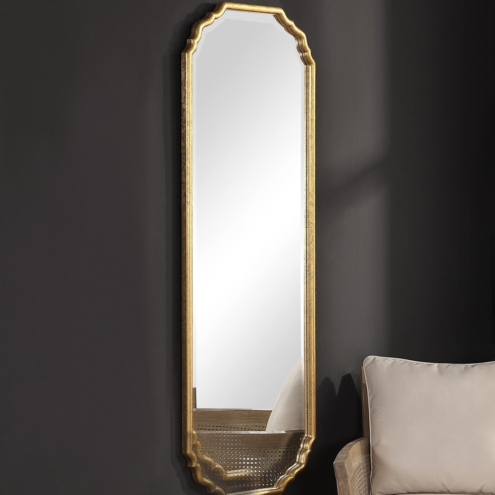 Porch & Den Find Antique Gold Decorative Frame Wall Mirror