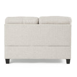 Findon Fabric 7 Seater Tufted Sectional Sofa by Christopher Knight Home