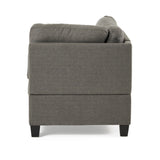 Findon Fabric 7 Seater Tufted Sectional Sofa by Christopher Knight Home