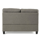 Findon Fabric 7 Seater Tufted Sectional Sofa by Christopher Knight Home
