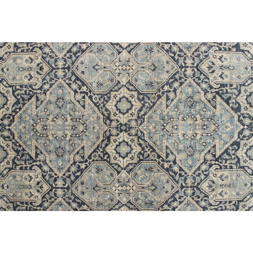 Noori Rug Fine Chobi Erhan Grey and Blue Rug