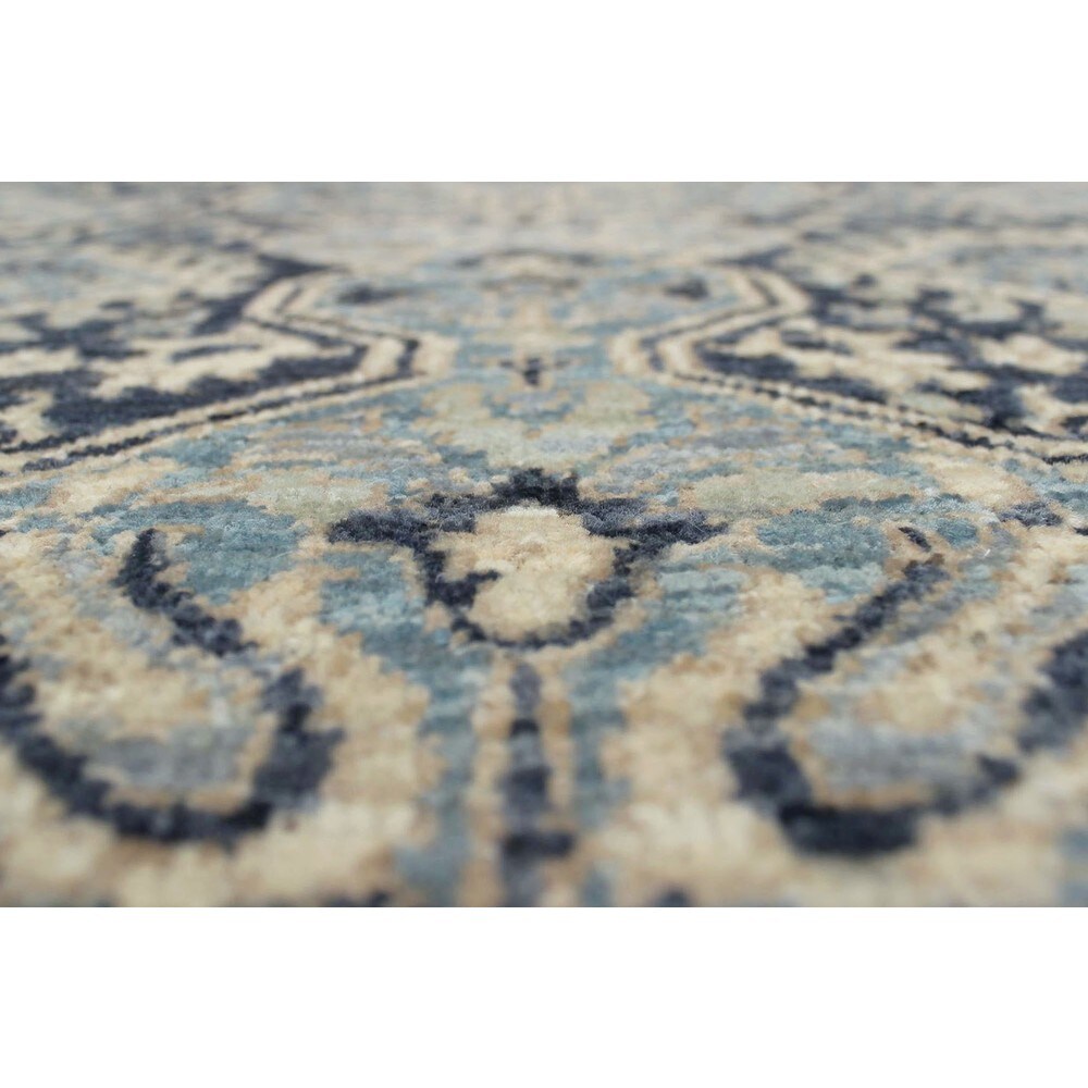 Noori Rug Fine Chobi Erhan Grey and Blue Rug