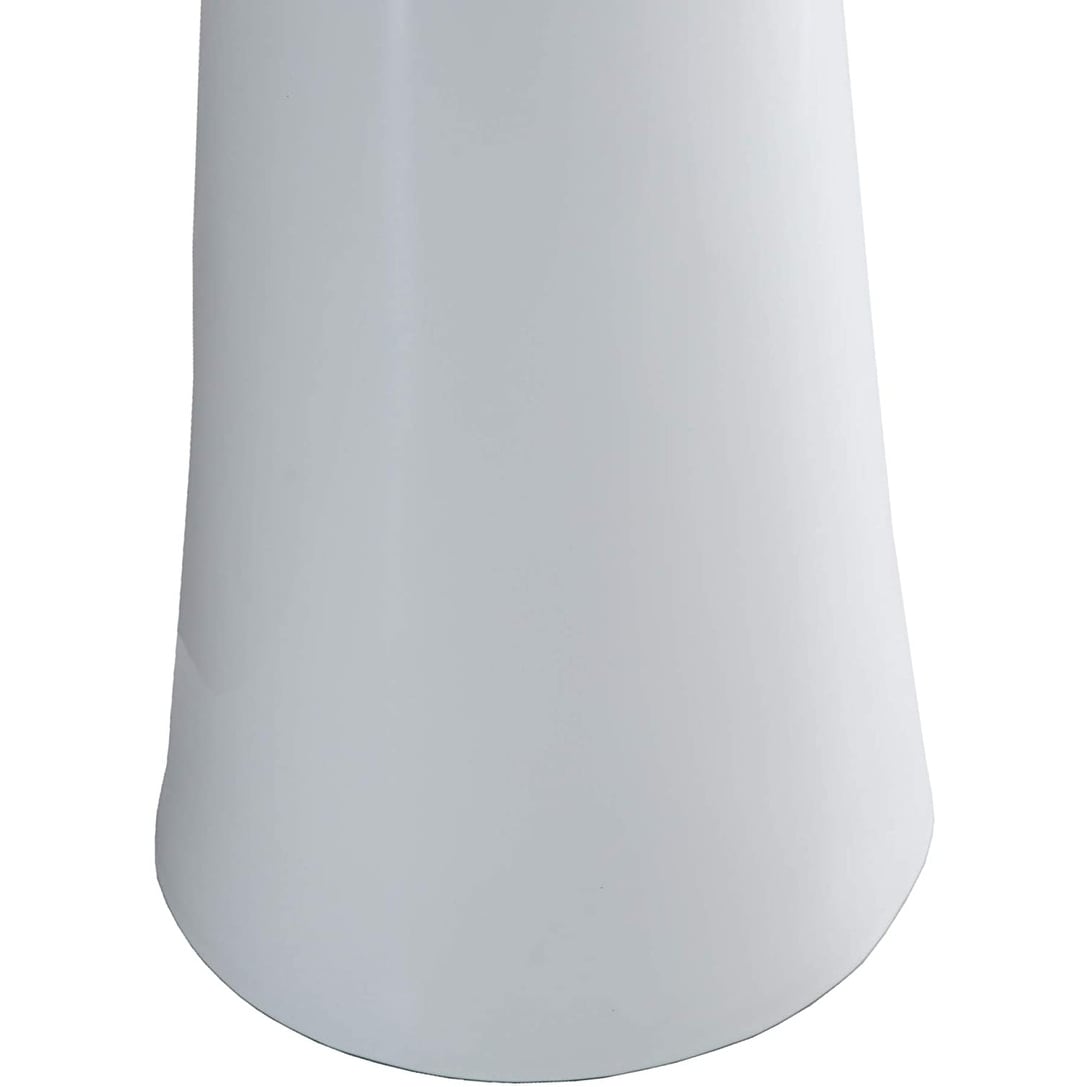 Fine Fixtures Pyramid Pedestal, Elegant One Piece Pedestal Sink, Center Faucet Hole, Vitreous China, White