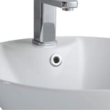 Fine Fixtures Pyramid Pedestal, Elegant One Piece Pedestal Sink, Center Faucet Hole, Vitreous China, White