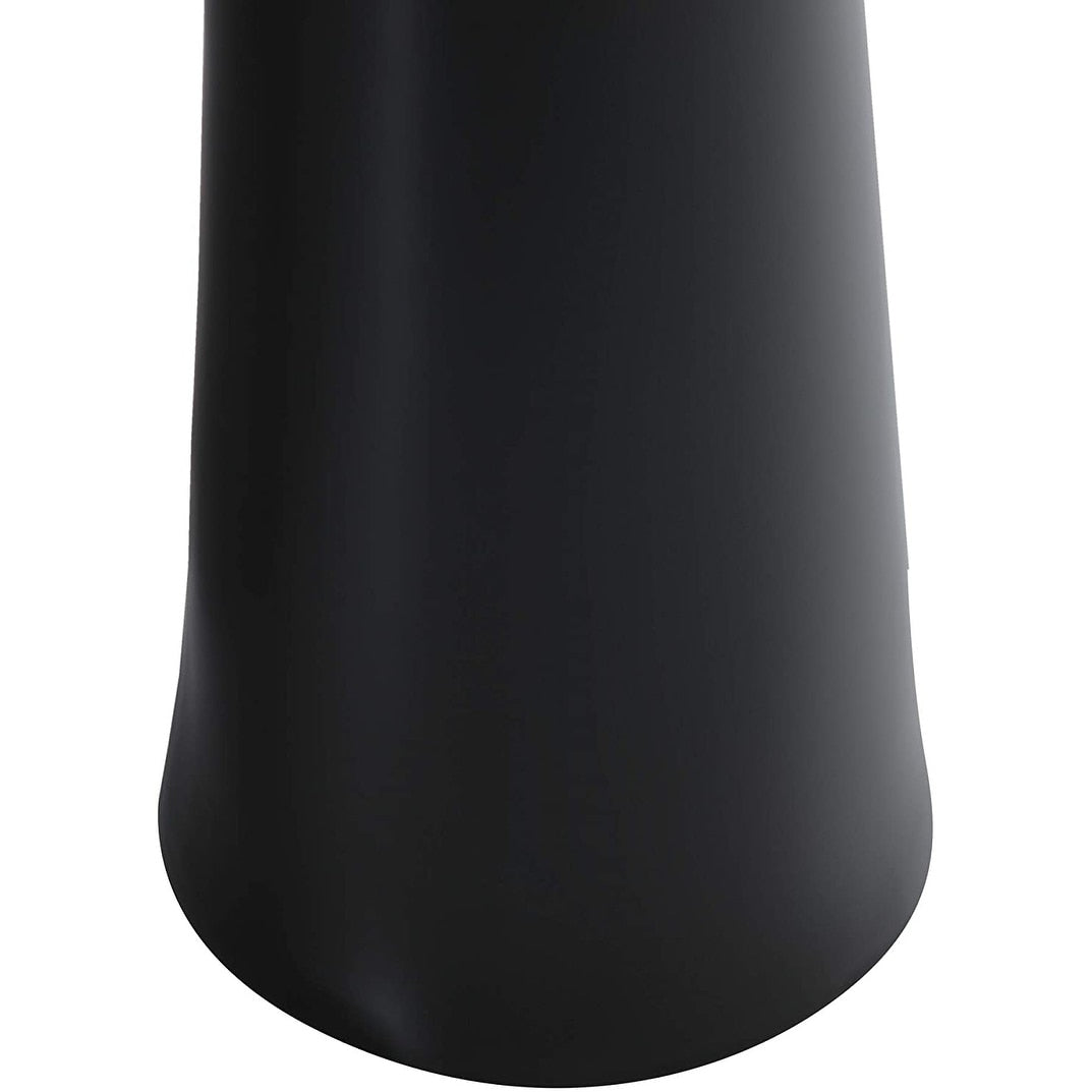 Fine Fixtures Pyramid Pedestal, Elegant One Piece Pedestal Sink, Center Faucet Hole, Vitreous China, White