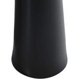 Fine Fixtures Pyramid Pedestal, Elegant One Piece Pedestal Sink, Center Faucet Hole, Vitreous China, White