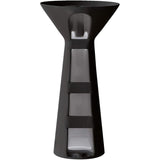 Fine Fixtures Pyramid Pedestal, Elegant One Piece Pedestal Sink, Center Faucet Hole, Vitreous China, White