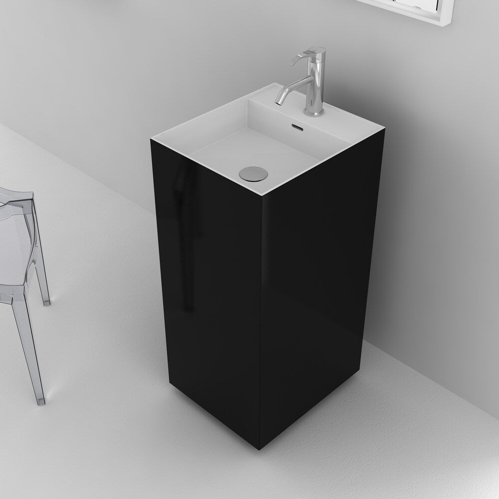 Fine Fixtures Springhill Black Pedestal Sink