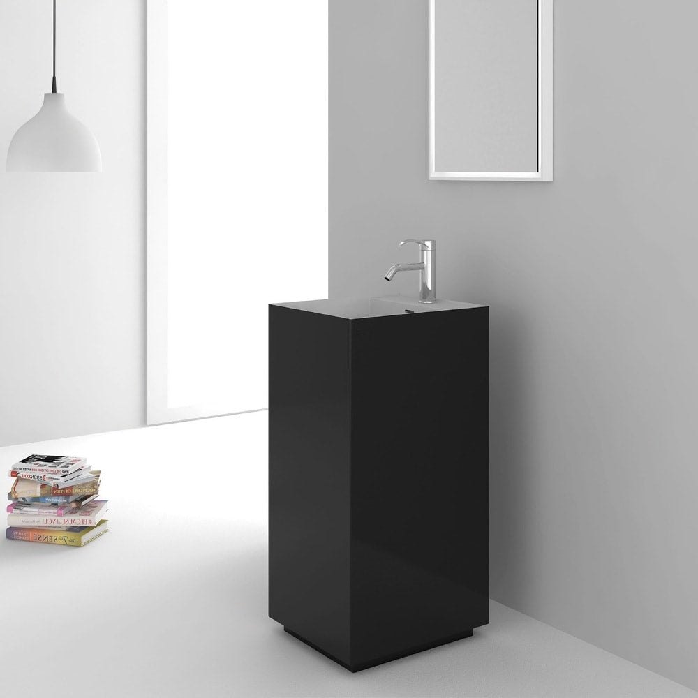 Fine Fixtures Springhill Black Pedestal Sink